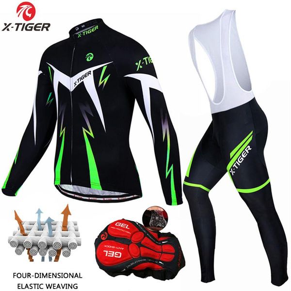 x-tiger cycling jerseys set 5d gel padded bib pants mens breathable long sleeve bicycle clothing sunscreen suits racing sets, Black;blue
x-tiger cycling jerseys set 5d gel padded bib pants mens breathable long sleeve bicycle clothing sunscreen suits racing sets, Black;blue