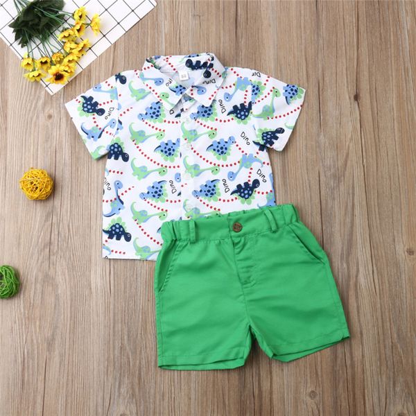 1-6t summer baby boys clothes set dinosaur floral print shirt boys set green shorts boys outfits suit children clothing set, White;black
1-6t summer baby boys clothes set dinosaur floral print shirt boys set green shorts boys outfits suit children clothing set, White;black
