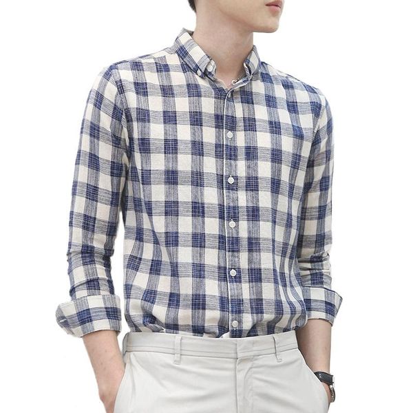 men's casual shirts trendy fresh men plaid shirt autumn long sleeve chemise homme cotton male check button, White;black
men's casual shirts trendy fresh men plaid shirt autumn long sleeve chemise homme cotton male check button, White;black