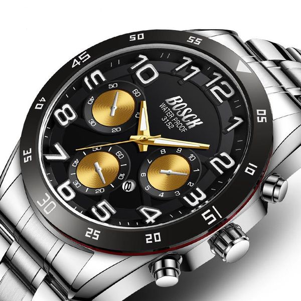 wristwatches 2021 fashion men's quartz watch steel silver belt wristwatch luxury luminous calendar business herren uhren gifts for men, Slivery;brown
wristwatches 2021 fashion men's quartz watch steel silver belt wristwatch luxury luminous calendar business herren uhren gifts for men, Slivery;brown