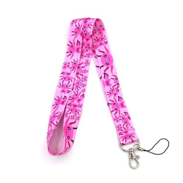 100pcs re248 axolotl dragon cartoon neck lanyard keychain mobile phone id badge holder rope key chain keyrings cosplay accessory, Silver
100pcs re248 axolotl dragon cartoon neck lanyard keychain mobile phone id badge holder rope key chain keyrings cosplay accessory, Silver