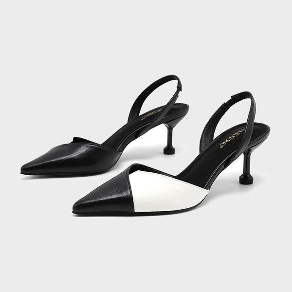 women sandals thin high heels summer shoes pu slip on 6cm pointed toe sandal size 35-42, Black
women sandals thin high heels summer shoes pu slip on 6cm pointed toe sandal size 35-42, Black