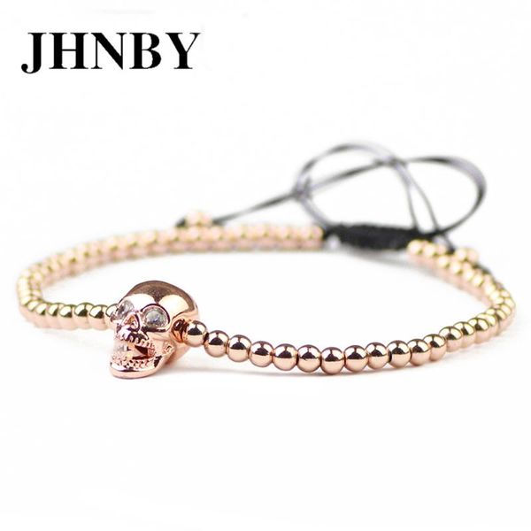 charm bracelets jhnby fashion skull 3mm copper beads micro setting women charms bracelet pave cz lucky braided rope men bangle jewelry drops, Golden;silver
charm bracelets jhnby fashion skull 3mm copper beads micro setting women charms bracelet pave cz lucky braided rope men bangle jewelry drops, Golden;silver