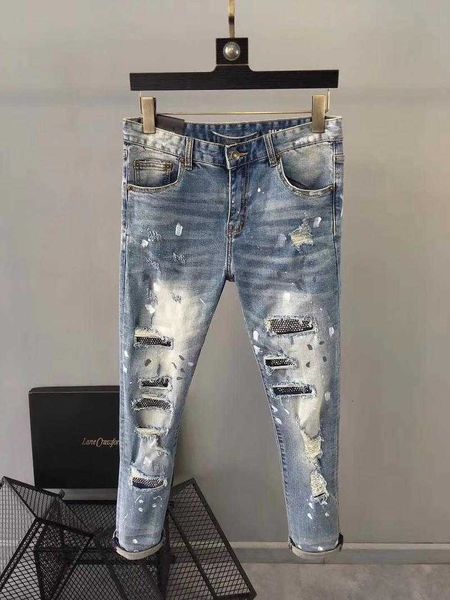men's jeans z12124 male fashion luxury track famous european design party masculine clothing sssv, Blue
men's jeans z12124 male fashion luxury track famous european design party masculine clothing sssv, Blue