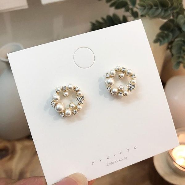 stud 2021 cute flower crystal temperament geometric round pearl zircon earrings south korea small fresh sweet party, Golden;silver
stud 2021 cute flower crystal temperament geometric round pearl zircon earrings south korea small fresh sweet party, Golden;silver