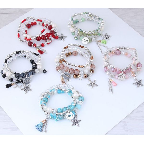 kimter bohemian beaded bracelets for women girls multilayer stretch bangle tassel love heart bracelet set fashion jewelry dhl k74fa, Golden;silver
kimter bohemian beaded bracelets for women girls multilayer stretch bangle tassel love heart bracelet set fashion jewelry dhl k74fa, Golden;silver