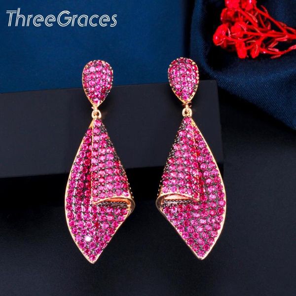 dangle & chandelier threegraces exquisite full red cubic zirconia crystal pave gold color long drop earrings for women trendy party jewelry, Silver
dangle & chandelier threegraces exquisite full red cubic zirconia crystal pave gold color long drop earrings for women trendy party jewelry, Silver