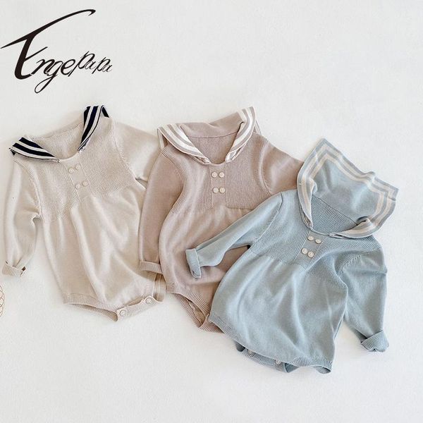 jumpsuits engepapa navy style born baby boys girls jumpsuit spring autumn toddler girl knitting romper clothes, Blue 
jumpsuits engepapa navy style born baby boys girls jumpsuit spring autumn toddler girl knitting romper clothes, Blue