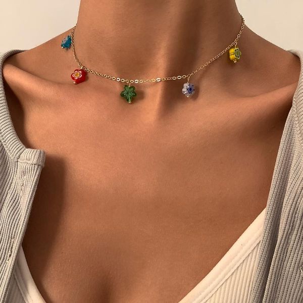 chains ingesight.z colorful flower tassel multiple pendant necklaces boho gold color link chain choker collar femme jewelry, Silver
chains ingesight.z colorful flower tassel multiple pendant necklaces boho gold color link chain choker collar femme jewelry, Silver