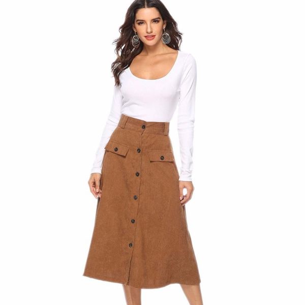 skirts women solid color midi skirt spring summer 2021 elegant lady open stitch buttons design a line casual office high waist, Black
skirts women solid color midi skirt spring summer 2021 elegant lady open stitch buttons design a line casual office high waist, Black
