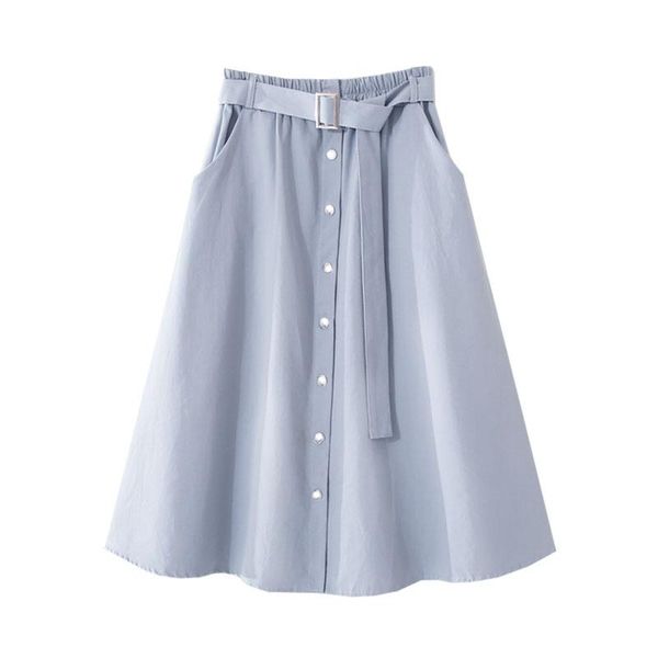 women summer cotton skirt stretch high waist with belt casual midi pocket faldas jupe femme saia skirts, Black
women summer cotton skirt stretch high waist with belt casual midi pocket faldas jupe femme saia skirts, Black