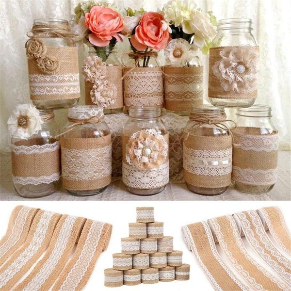 natural jute burlap ribbon rustic wedding decoration vintage twine lace rope diy & event party supplies
natural jute burlap ribbon rustic wedding decoration vintage twine lace rope diy & event party supplies
