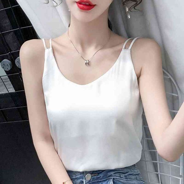 blusas summer women blusas mujer de moda verano sleeveless v-neck camis for women white tank women e641 210426
blusas summer women blusas mujer de moda verano sleeveless v-neck camis for women white tank women e641 210426