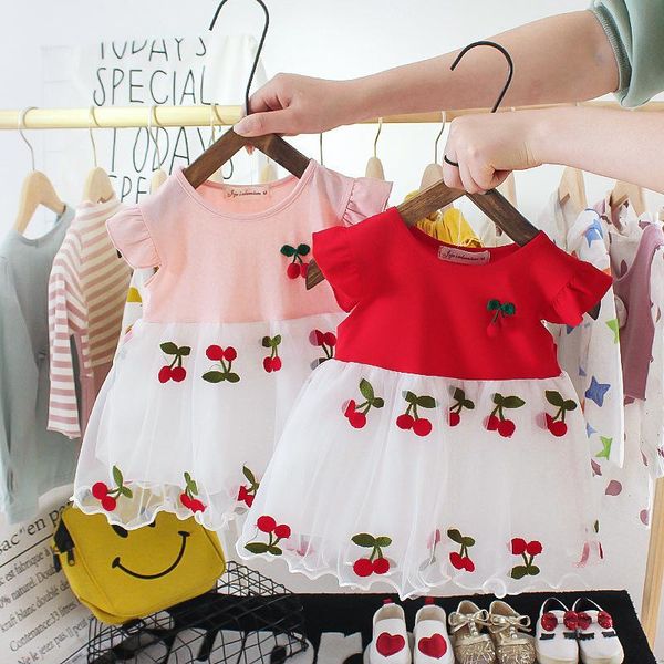 girl's dresses toddler baby kids girls cherry printing dress princess clothes vestidos de fiesta noche vestido infantil, Red;yellow
girl's dresses toddler baby kids girls cherry printing dress princess clothes vestidos de fiesta noche vestido infantil, Red;yellow
