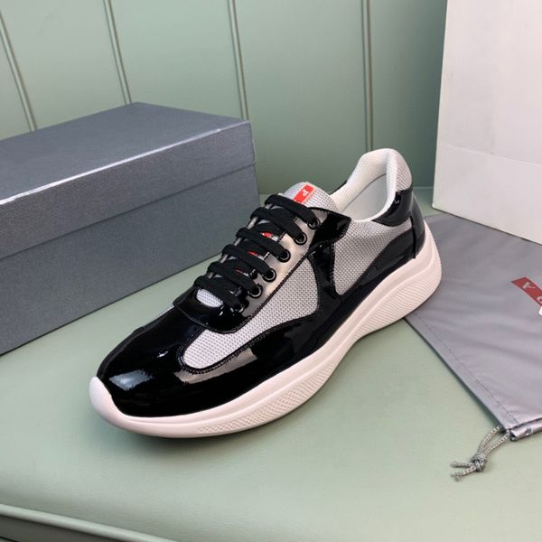 sports design americas cup men sneakers shoes patent leather nylon luxury mens skateboard runner casual outdoor walking, Black
sports design americas cup men sneakers shoes patent leather nylon luxury mens skateboard runner casual outdoor walking, Black