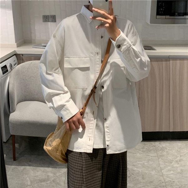 men's jackets 2021 autumn pure color casual coats cargo lapel collar outerwear streetwear bomber pocket decorate windbreaker, Black;brown
men's jackets 2021 autumn pure color casual coats cargo lapel collar outerwear streetwear bomber pocket decorate windbreaker, Black;brown