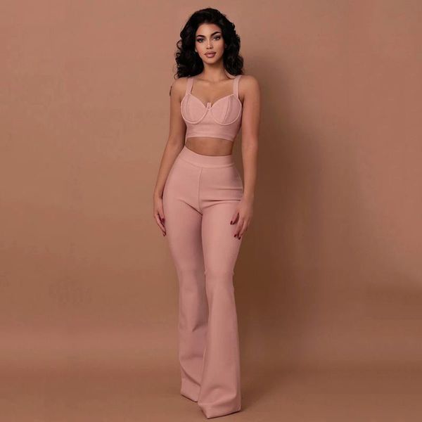 women's two piece pants 2021 set sleeveless short and high waist flared trousers bodycon rayon bandage 2-piece, White
women's two piece pants 2021 set sleeveless short and high waist flared trousers bodycon rayon bandage 2-piece, White