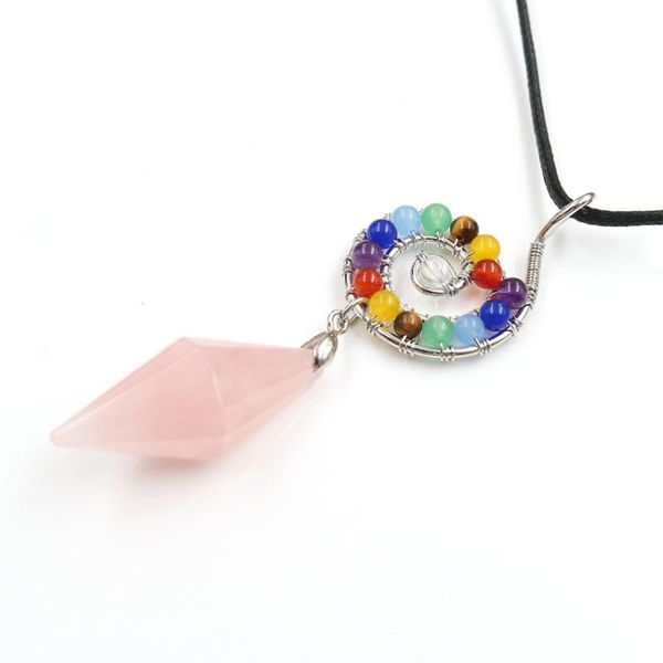 silver plated spiral connect rose pink quartz pyramid pendant rope chain necklace healing chakra jewelry necklaces
silver plated spiral connect rose pink quartz pyramid pendant rope chain necklace healing chakra jewelry necklaces