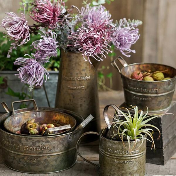 vases american metal vase since1972 vintage decoration tray with handles retro flower antique iron barrel fruit storage basket
vases american metal vase since1972 vintage decoration tray with handles retro flower antique iron barrel fruit storage basket