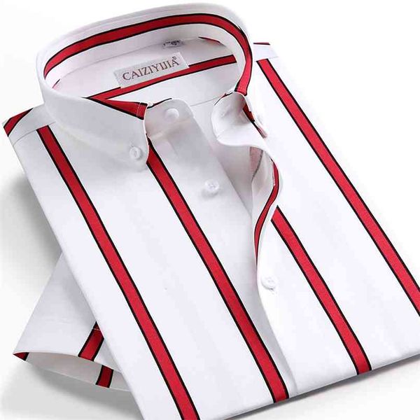 men's short sleeve contrast color block striped dress shirts pocket-less design summer casual standard-fit button down shirt 210809, White;black
men's short sleeve contrast color block striped dress shirts pocket-less design summer casual standard-fit button down shirt 210809, White;black