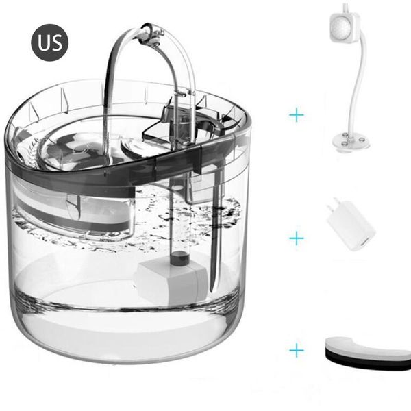 cat bowls & feeders 1.8l pet water dispenser with faucet transparent filter quiet automatic drinking fountain for cats dogs sensor kit
cat bowls & feeders 1.8l pet water dispenser with faucet transparent filter quiet automatic drinking fountain for cats dogs sensor kit
