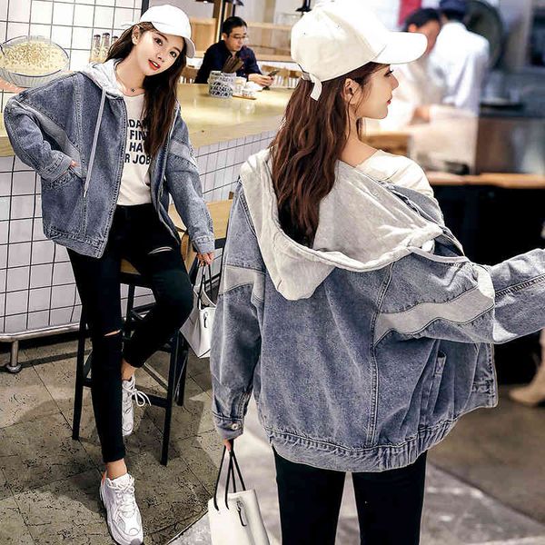 women's jackets spring new fashion warm fake two-piece hooded stitching denim jacket women's loose casual cardigan rptk, Black;brown
women's jackets spring new fashion warm fake two-piece hooded stitching denim jacket women's loose casual cardigan rptk, Black;brown