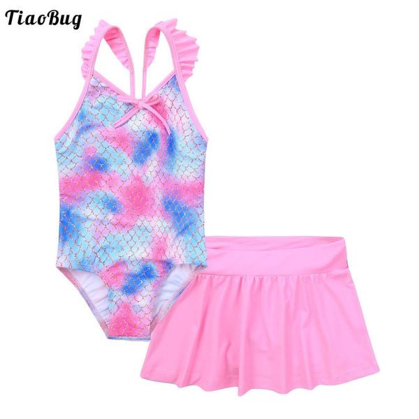 tiaobug fashion summer 2pcs kids girls swimming suit v neck straps open back fish scale print jumpsuit and skirt sets clothing, White
tiaobug fashion summer 2pcs kids girls swimming suit v neck straps open back fish scale print jumpsuit and skirt sets clothing, White