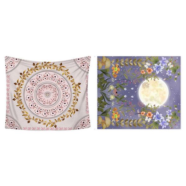 tapestries 2pcs pink tapestry wall hanging bohemian, mandala floral with moonlit garden tapestry, moon
tapestries 2pcs pink tapestry wall hanging bohemian, mandala floral with moonlit garden tapestry, moon