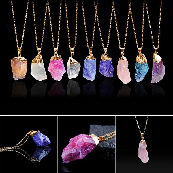 charms natural rhinestone charm crystal irregular rough stone pendant energy necklace gold chains jewelry gift style unisex, Bronze;silver
charms natural rhinestone charm crystal irregular rough stone pendant energy necklace gold chains jewelry gift style unisex, Bronze;silver