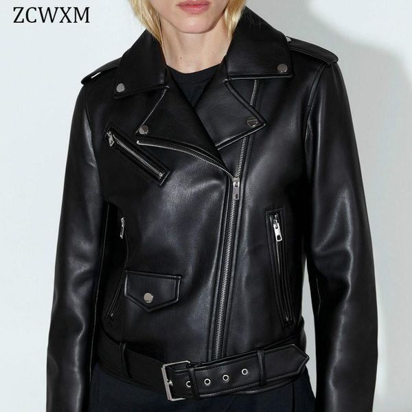 punk streetwear faux leather jackets women autumn winter lady pu zipper pocket motorcycle outerwear black blue fake coat belt women's &
punk streetwear faux leather jackets women autumn winter lady pu zipper pocket motorcycle outerwear black blue fake coat belt women's &