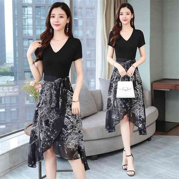 elegant black print chiffon midi dresses spring summer plus size vintage runway short dress women bodycon party vestido 210528, Black;gray
elegant black print chiffon midi dresses spring summer plus size vintage runway short dress women bodycon party vestido 210528, Black;gray