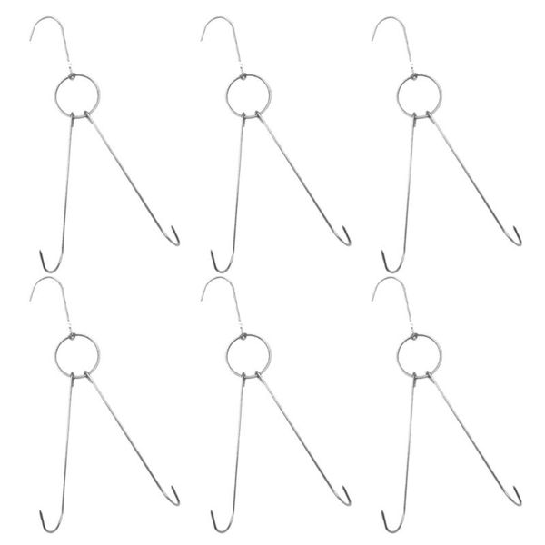 6pcs stainless steel double hooks drying roast duck hook bacon hanger grill hanging rack (3.5cm diameter 24.5cm length) & rails
6pcs stainless steel double hooks drying roast duck hook bacon hanger grill hanging rack (3.5cm diameter 24.5cm length) & rails