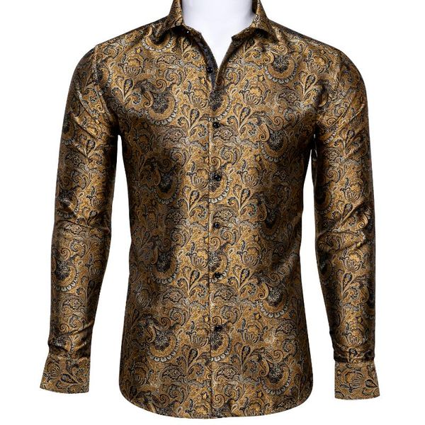 men's dress shirts barry.wang fahsion luxury gold paisley silk shirt men long sleeve casual flower for designer fit bcy-0031, White;black
men's dress shirts barry.wang fahsion luxury gold paisley silk shirt men long sleeve casual flower for designer fit bcy-0031, White;black