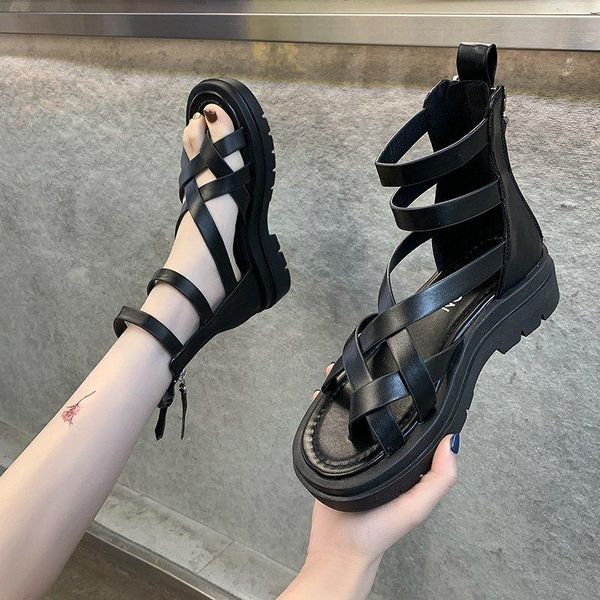 boots sandals boots-women zipper shoes luxury designer flat heel 2021 fashion lolita ladies rubber summer med elegant ankle cott, Black
boots sandals boots-women zipper shoes luxury designer flat heel 2021 fashion lolita ladies rubber summer med elegant ankle cott, Black