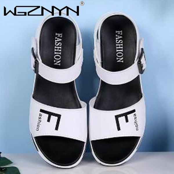 summer genuine leather women wedges sandals white black classic ankle strap platform ladies shoe
summer genuine leather women wedges sandals white black classic ankle strap platform ladies shoe