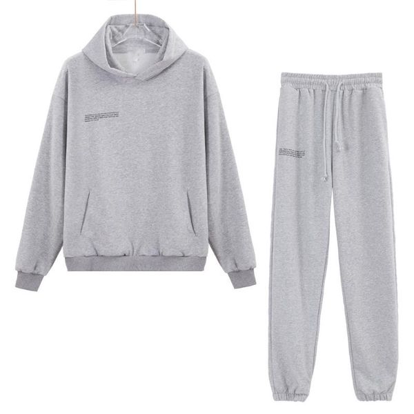 men's tracksuits 2021 letters men and women printing plus velvet solid color pants suit multicolor casual round neck sweater, Gray
men's tracksuits 2021 letters men and women printing plus velvet solid color pants suit multicolor casual round neck sweater, Gray
