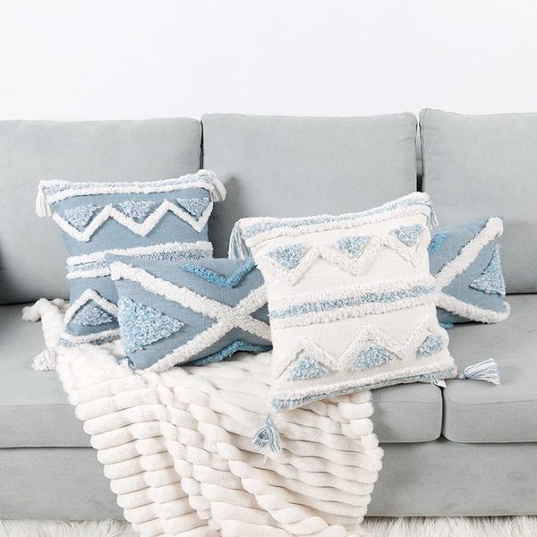 blue geometric tufted pillowcase with long waist bedroom sofa double pillow baby pillows cute cushion/decorative
blue geometric tufted pillowcase with long waist bedroom sofa double pillow baby pillows cute cushion/decorative