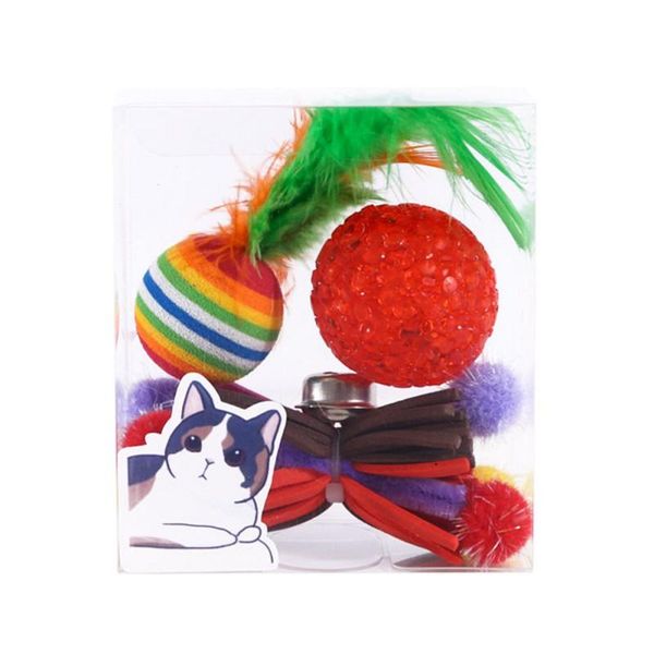 cat toys 3pc/set feather ball with bell pet funny interactive artificial colorful film teaser toy supplies
cat toys 3pc/set feather ball with bell pet funny interactive artificial colorful film teaser toy supplies