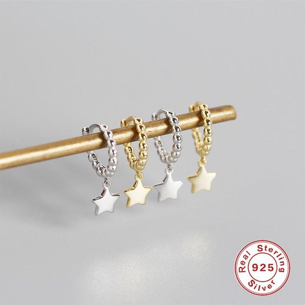 hoop & huggie romad 925 sterling silver ear buckle minimalist round bead stars moon earrings for women jewelry female, Golden;silver
hoop & huggie romad 925 sterling silver ear buckle minimalist round bead stars moon earrings for women jewelry female, Golden;silver
