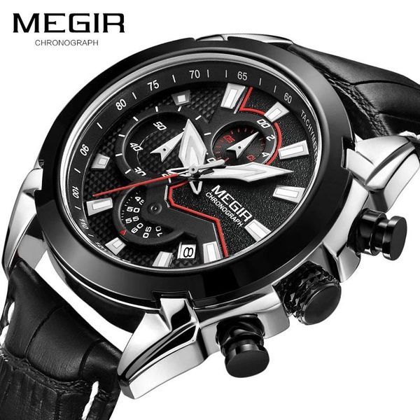 mens sports watches chronograph quartz watch military army male wrist clock relogio masculino 2065 wristwatches, Slivery;brown
mens sports watches chronograph quartz watch military army male wrist clock relogio masculino 2065 wristwatches, Slivery;brown