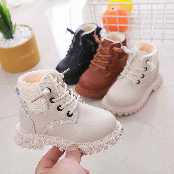 2021 fashion children martin boots waterproof boys cotton shoes new with velvet warm girls leather boots g1210, Black;grey
2021 fashion children martin boots waterproof boys cotton shoes new with velvet warm girls leather boots g1210, Black;grey