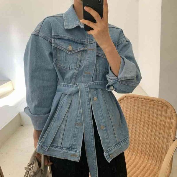 women's jackets korean fashion chic denim for women sashes loose summer new jeans coat female casual vintage y2k blue ladies coats, Black;brown
women's jackets korean fashion chic denim for women sashes loose summer new jeans coat female casual vintage y2k blue ladies coats, Black;brown