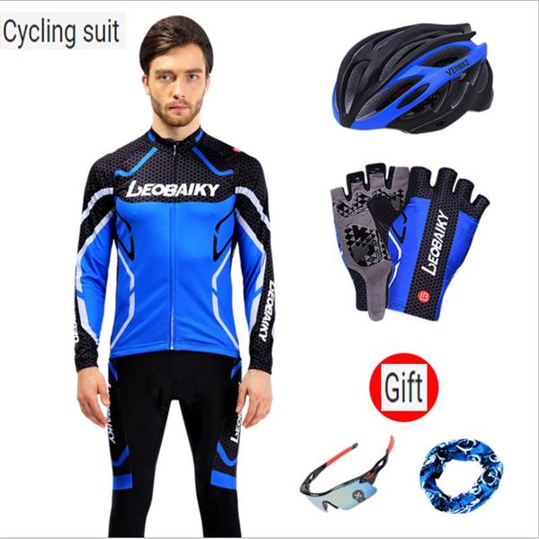 racing sets 2021 brand combination suit cycling jersey long-sleeved men's volleyball trousers top, Black;blue
racing sets 2021 brand combination suit cycling jersey long-sleeved men's volleyball trousers top, Black;blue