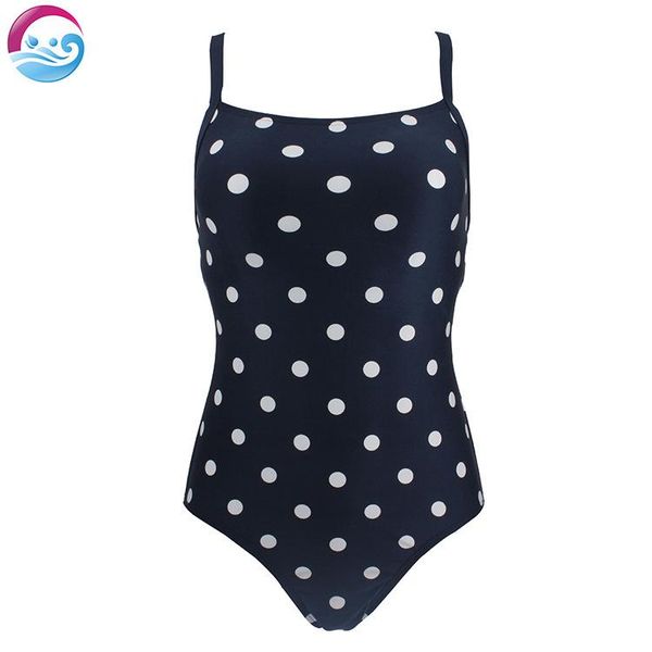 one-piece suits large size white polka-dot retro swimsuit triangle women bare back and shoulders
one-piece suits large size white polka-dot retro swimsuit triangle women bare back and shoulders