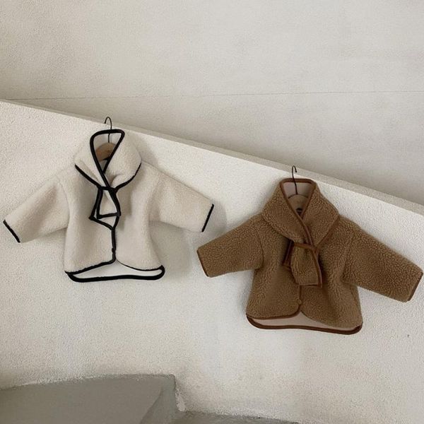 jackets autumn and winter fashionable casual solid color imitation lamb wool cardigan jacket warm children's clothes kids, Blue;gray 
jackets autumn and winter fashionable casual solid color imitation lamb wool cardigan jacket warm children's clothes kids, Blue;gray