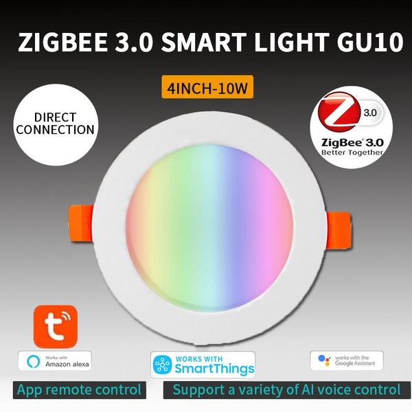 smart home control tuya zigbee 3.0 downlight 4 inch rgbcw 10w led recessed ceiling light voice work with alexa google
smart home control tuya zigbee 3.0 downlight 4 inch rgbcw 10w led recessed ceiling light voice work with alexa google