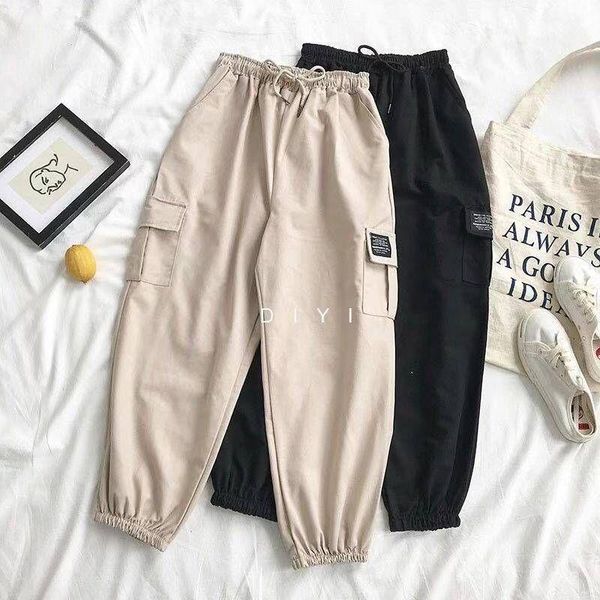 men's pants man spring summer harajuku style street retro print loose korean student fashion wild men casual cropped trousers, Black
men's pants man spring summer harajuku style street retro print loose korean student fashion wild men casual cropped trousers, Black