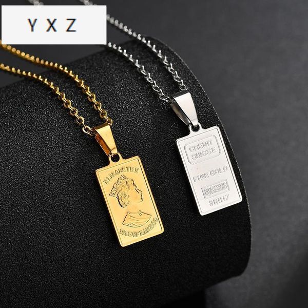 chains vinatge stainless steel queen elizabeth pendant necklace gold color geometric square necklaces party gift, Silver
chains vinatge stainless steel queen elizabeth pendant necklace gold color geometric square necklaces party gift, Silver