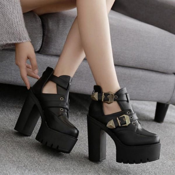 boots 2021 autumn fashion thick high heels women belt buckle waterproof platform shoes ankle for, Black
boots 2021 autumn fashion thick high heels women belt buckle waterproof platform shoes ankle for, Black