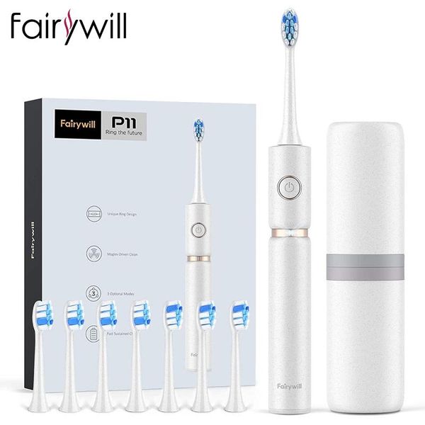 fairywill p11 sonic electric toothbrushultra powerful usb charger waterproof rechargeable whitening 4 heads and 1 travel case smart toothbru
fairywill p11 sonic electric toothbrushultra powerful usb charger waterproof rechargeable whitening 4 heads and 1 travel case smart toothbru